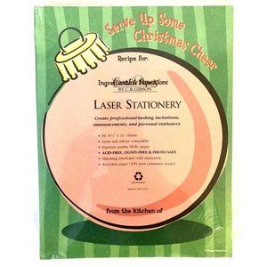 RECIPE LASER STATIONERY 50 SHEETS 8.5" x 11" SERVE UP SOME CHRISTMAS CHEER ~ NEW